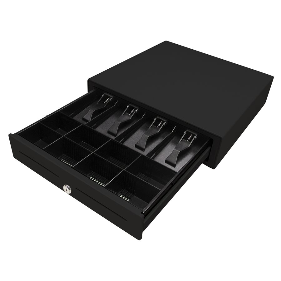 MMF Heritage Black Printer Driven 19x15x4 Cash Drawer With Till 22611315131204 for sale online 