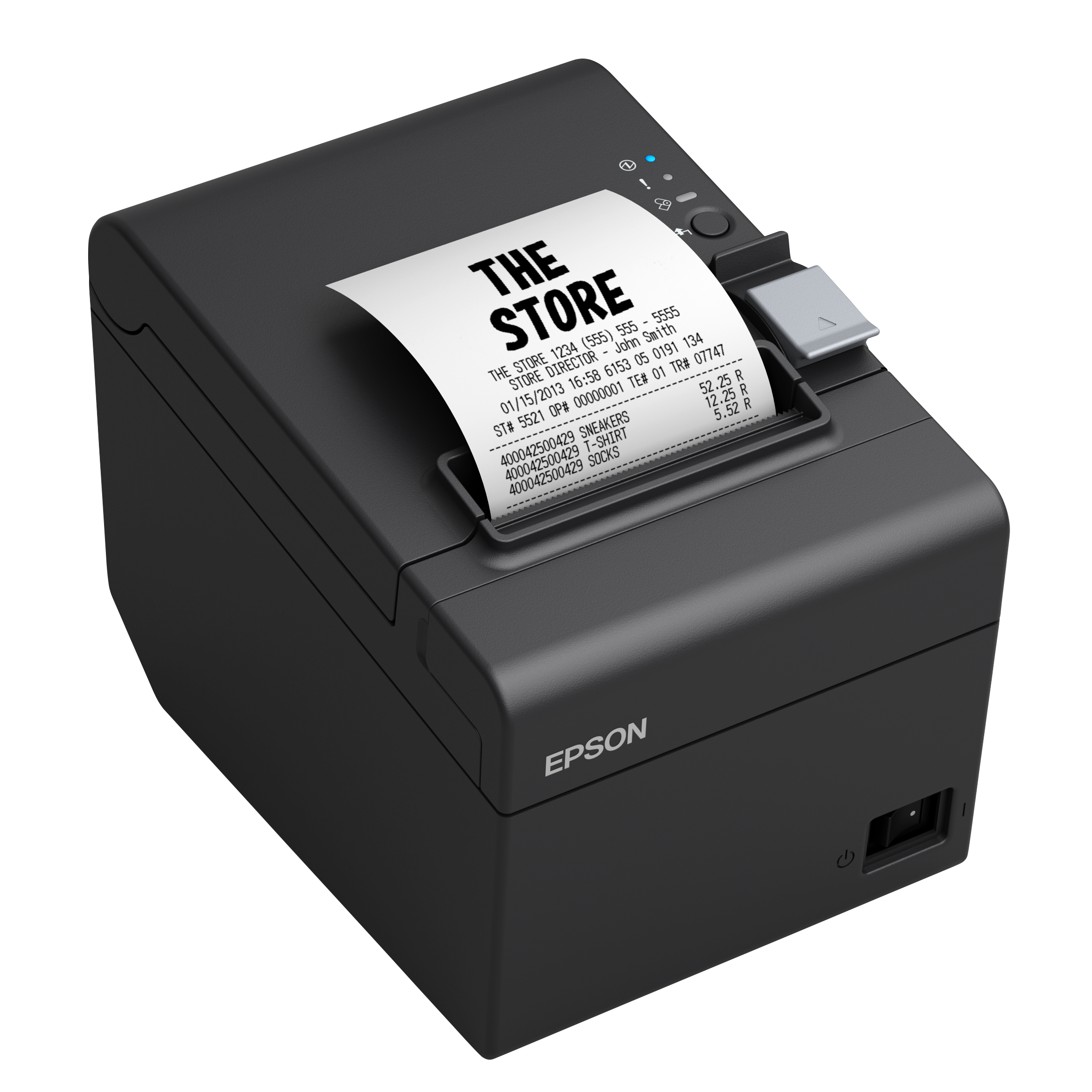 Dark Gray Intelligent Serial Interface Omnilink Thermal Receipt Printer Epson Tm-T20II-I Includes Power Supply C31CD52065 